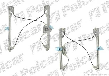 Склопідйомник електричний без електромотора Polcar 6012PSG2 (фото 1)
