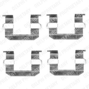 Ремкомплект гальмівних колодок Delphi LX0400 (фото 1)