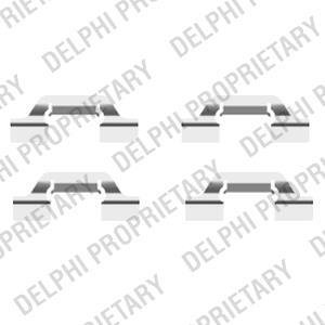 Zestaw montaїowy klockуw hamulcowych Delphi LX0438