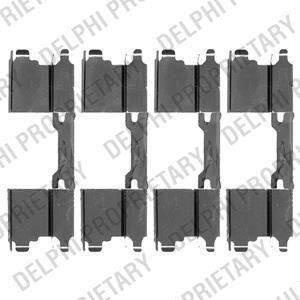 Ремкомплект гальмівних колодок Delphi LX0502