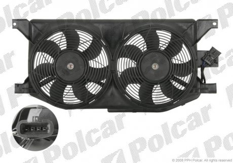 Вентилятор з корпусом / кронштейном Polcar 504423W2 (фото 1)