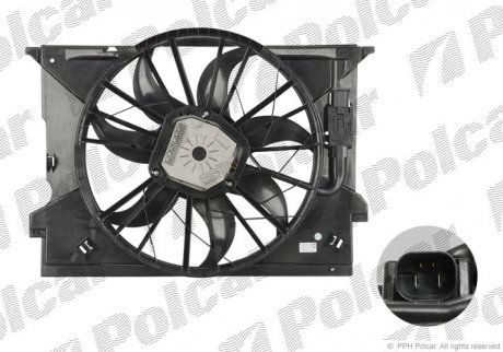 Вентилятор з корпусом / кронштейном Polcar 501623W1 (фото 1)