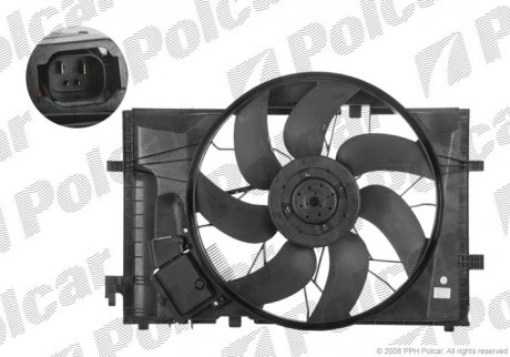Вентилятор з корпусом / кронштейном Polcar 500323W1 (фото 1)