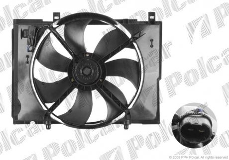 Вентилятор з корпусом / кронштейном Polcar 500223W4