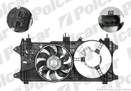 Вентилятор з корпусом / кронштейном Polcar 304123W2