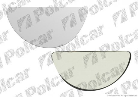 Скло дзеркала зовнішнього правий Polcar 3247558E (фото 1)