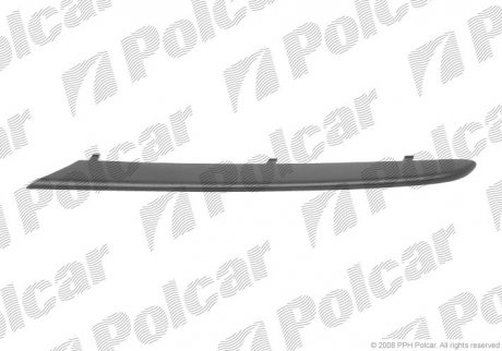 Накладка решітки бампера правий Polcar 204027-4 (фото 1)