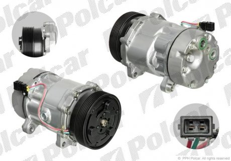 Компресор кондиціонера (новий) Polcar 9550KS-2