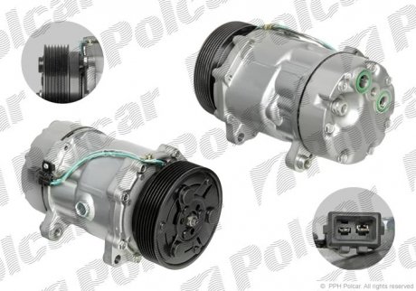 Компресор кондиціонера (новий) Polcar 9550KS-1