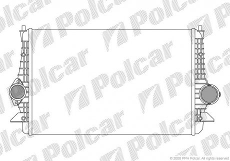 Радіатор повітря (Інтеркулер) Polcar 9551J81X (фото 1)