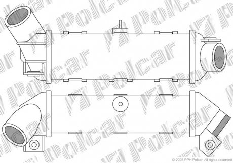 Радіатор повітря (Інтеркулер) Polcar 6713J81X