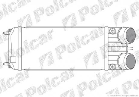 Радіатор повітря (Інтеркулер) Polcar 5724J8-2