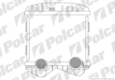 Радіатор повітря (Інтеркулер) Polcar 5095J81X