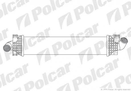 Радіатор повітря (Інтеркулер) Polcar 3205J8-1 (фото 1)