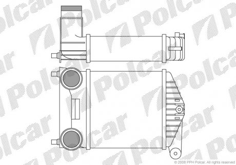 Радіатор повітря (Інтеркулер) Polcar 3017J81X