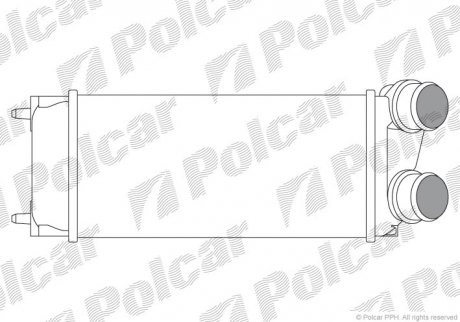 Радіатор повітря (Інтеркулер) Polcar 2329J8-1