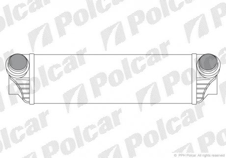 Радіатор повітря (Інтеркулер) Polcar 2019J82X