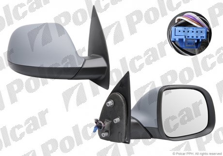 Дзеркало зовнішнє правий Polcar 95P1523M