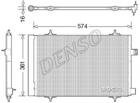Радіатор кондиціонера DENSO DCN21019