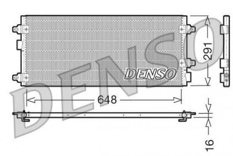 Радіатор кондиціонера DENSO DCN13003