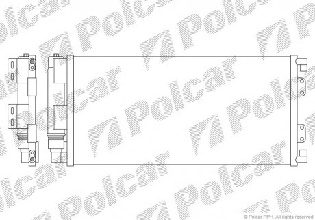 Радіатор кондиціонера Polcar 4310K8C2 (фото 1)