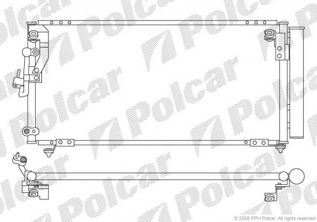 Радіатор кондиціонера Polcar 5245K8C1
