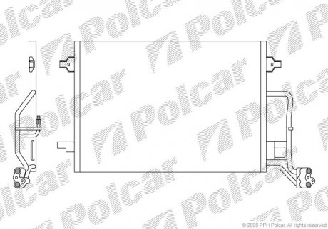 Радіатор кондиціонера Polcar 9549K8C1S