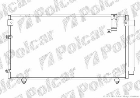 Радіатор кондиціонера Polcar 8187K81K