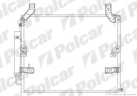Радіатор кондиціонера Polcar 8179K8C2