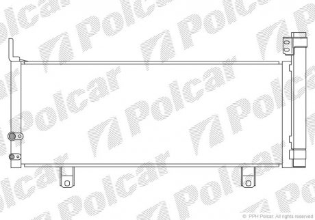 Радіатор кондиціонера Polcar 8138K8C3