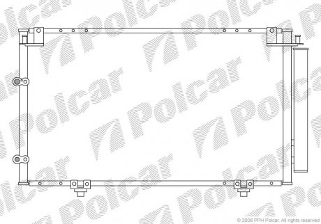 Радіатор кондиціонера Polcar 8137K8C1