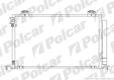 Радіатор кондиціонера Polcar 8125K8C1 (фото 1)
