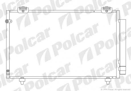 Радіатор кондиціонера Polcar 8115K8C1 (фото 1)