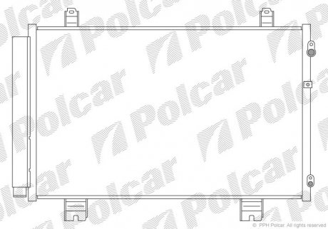 Радіатор кондиціонера Polcar 8044K8C1