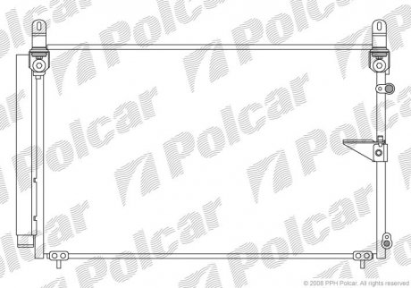 Радіатор кондиціонера Polcar 8042K8C1
