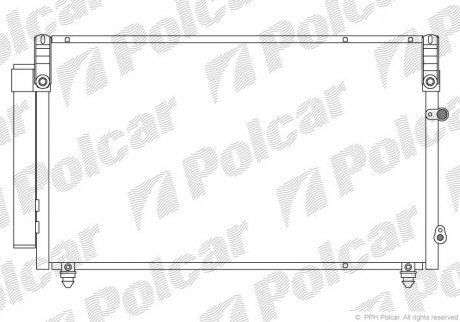 Радіатор кондиціонера Polcar 8021K8C1 (фото 1)