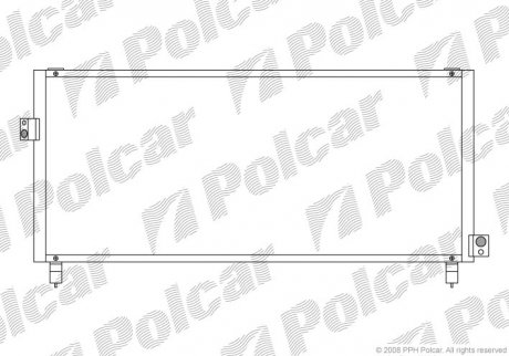 Радіатор кондиціонера Polcar 7211K8C1 (фото 1)