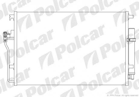 Радіатор кондиціонера Polcar 5065K8C1S