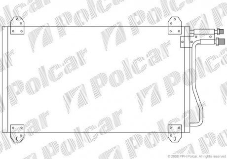 Радіатор кондиціонера Polcar 5062K8C1S (фото 1)