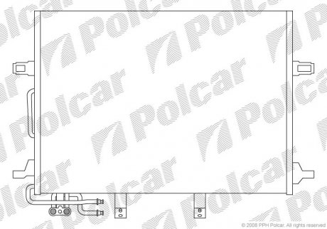 Радіатор кондиціонера Polcar 5016K8C1 (фото 1)