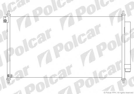 Радіатор кондиціонера Polcar 38C1K81K