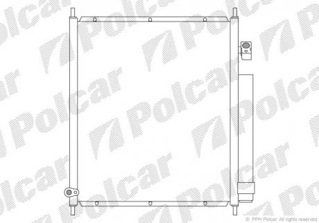 Радіатор кондиціонера Polcar 3835K81K