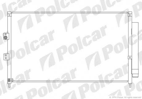 Радіатор кондиціонера Polcar 3828K82K