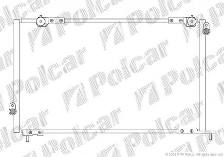 Радіатор кондиціонера Polcar 3818K8C3 (фото 1)