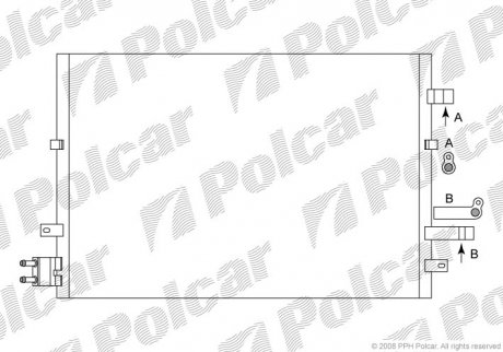 Радіатор кондиціонера Polcar 3218K8C3