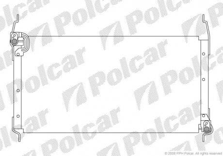 Радіатор кондиціонера Polcar 3018K8B1 (фото 1)