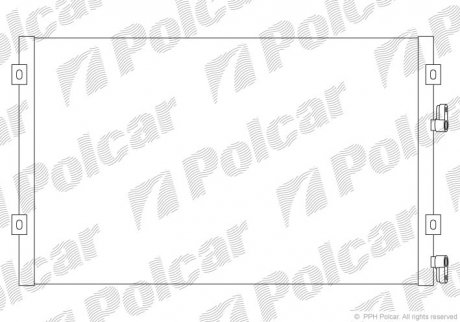 Радіатор кондиціонера Polcar 2450K8C4