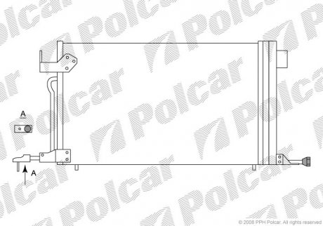 Радіатор кондиціонера Polcar 2326K8C1S