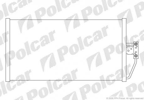 Радіатор кондиціонера Polcar 2016K8C3 (фото 1)
