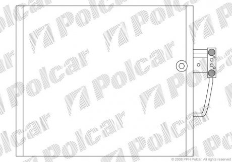 Радіатор кондиціонера Polcar 2016K8C1